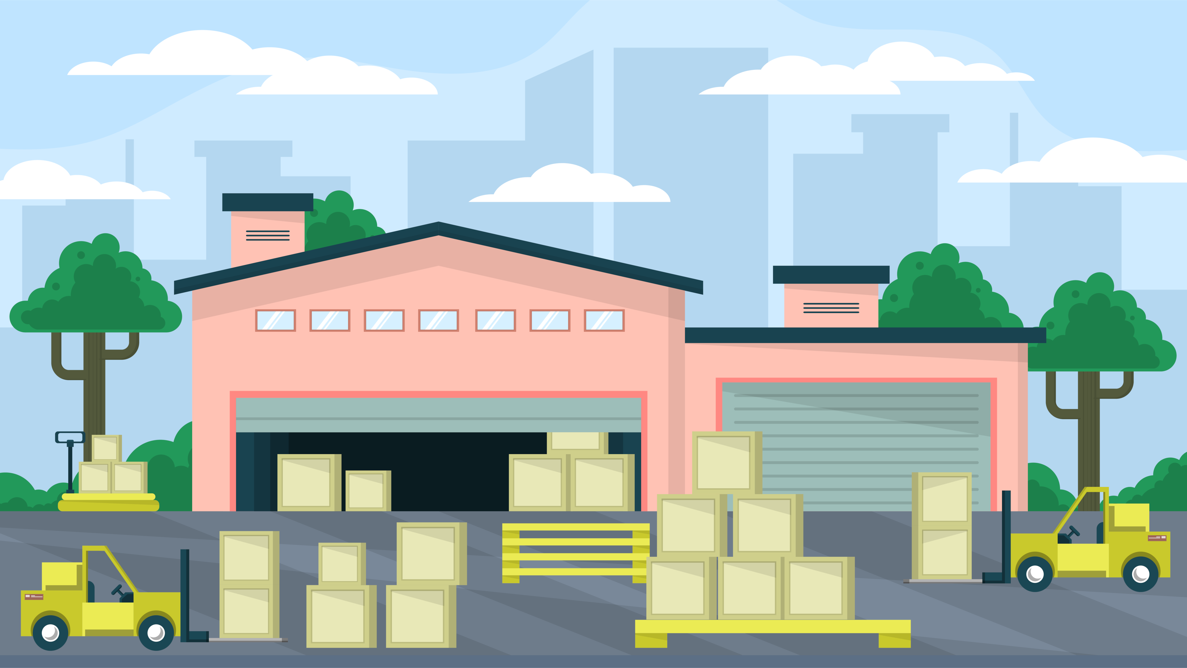 A visual representation of the key elements of the warehouse outbound process.
