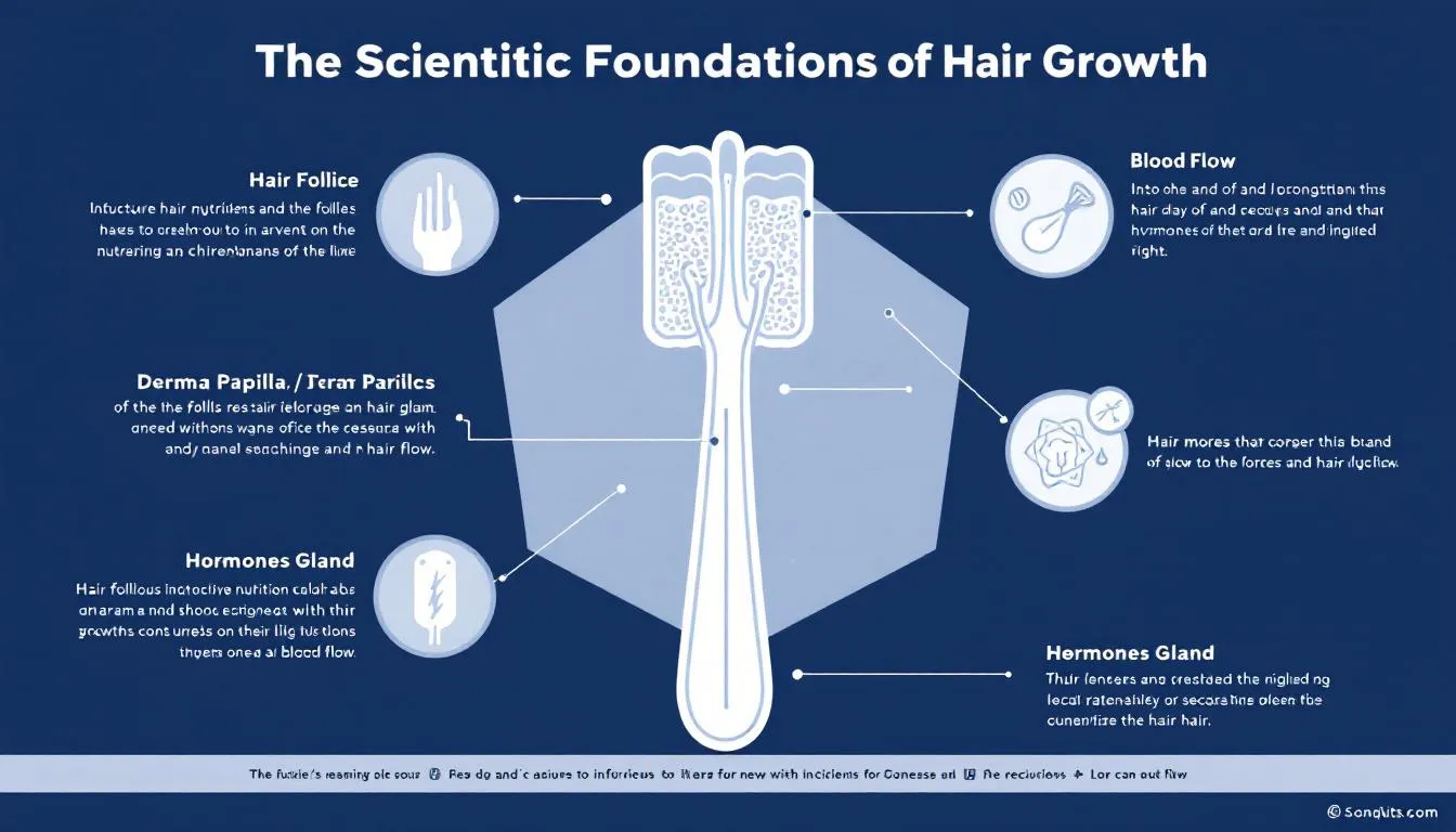 Wissenschaftliche Grundlagen des Haarwachstums, die das Haarwachstum fördern.