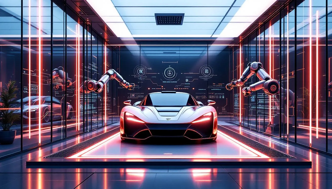 An illustration of saving money and time with automotive services.