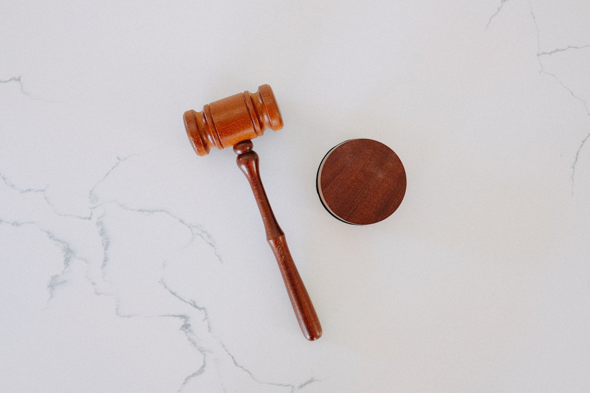 two brown wooden on a white surface