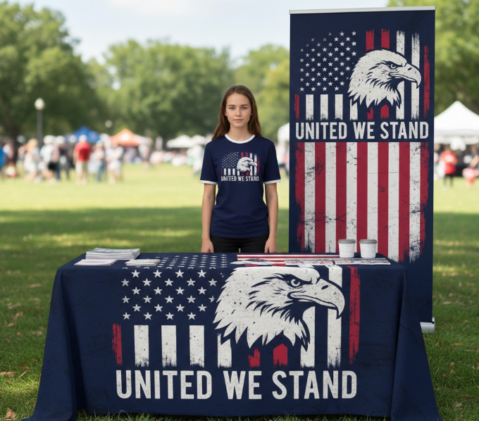 Match apparel colors with event signage