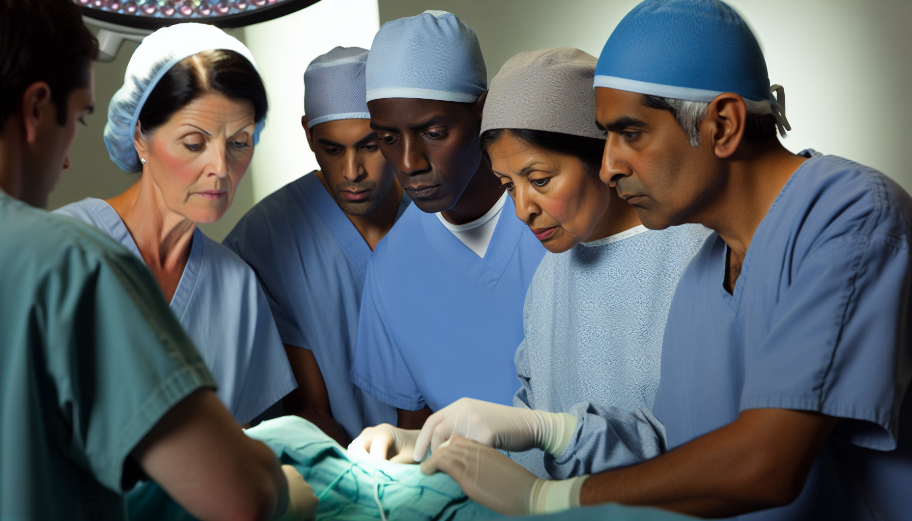 Photo of a colonoscopy procedure