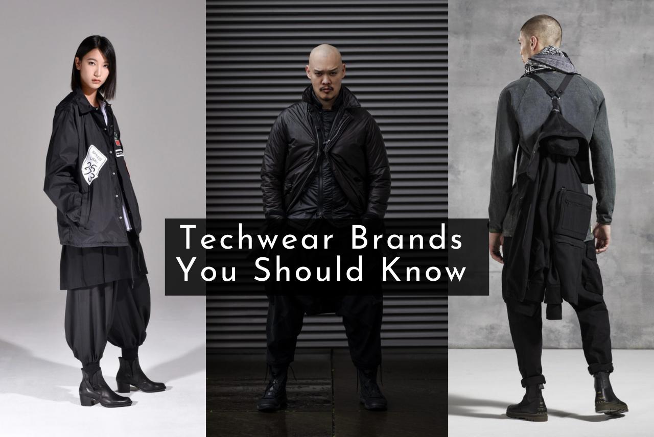 Techwear Brands You Should Know - A woman, and two men wearing techwear fashion