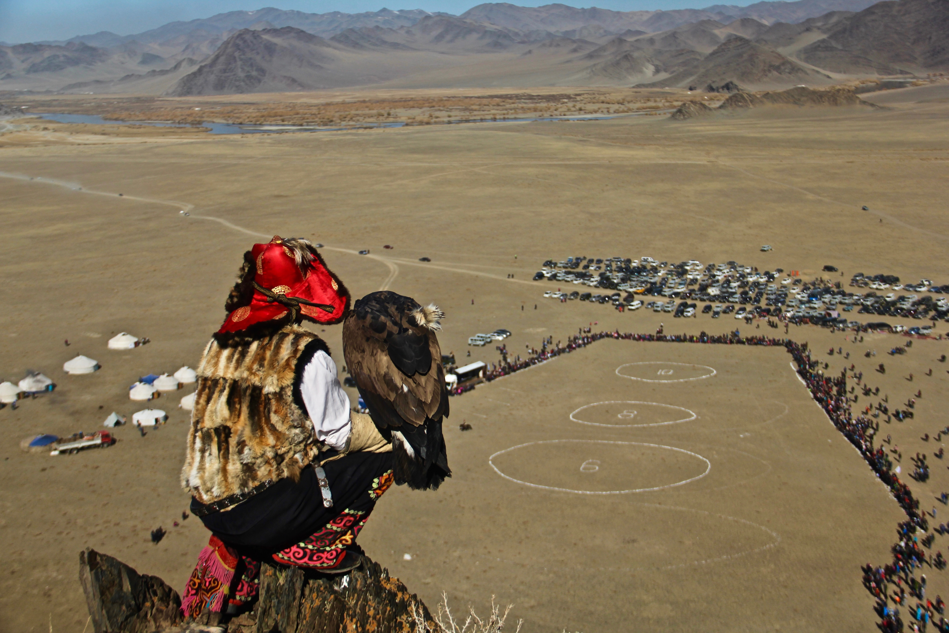 The golden eagle festival in Mongolia