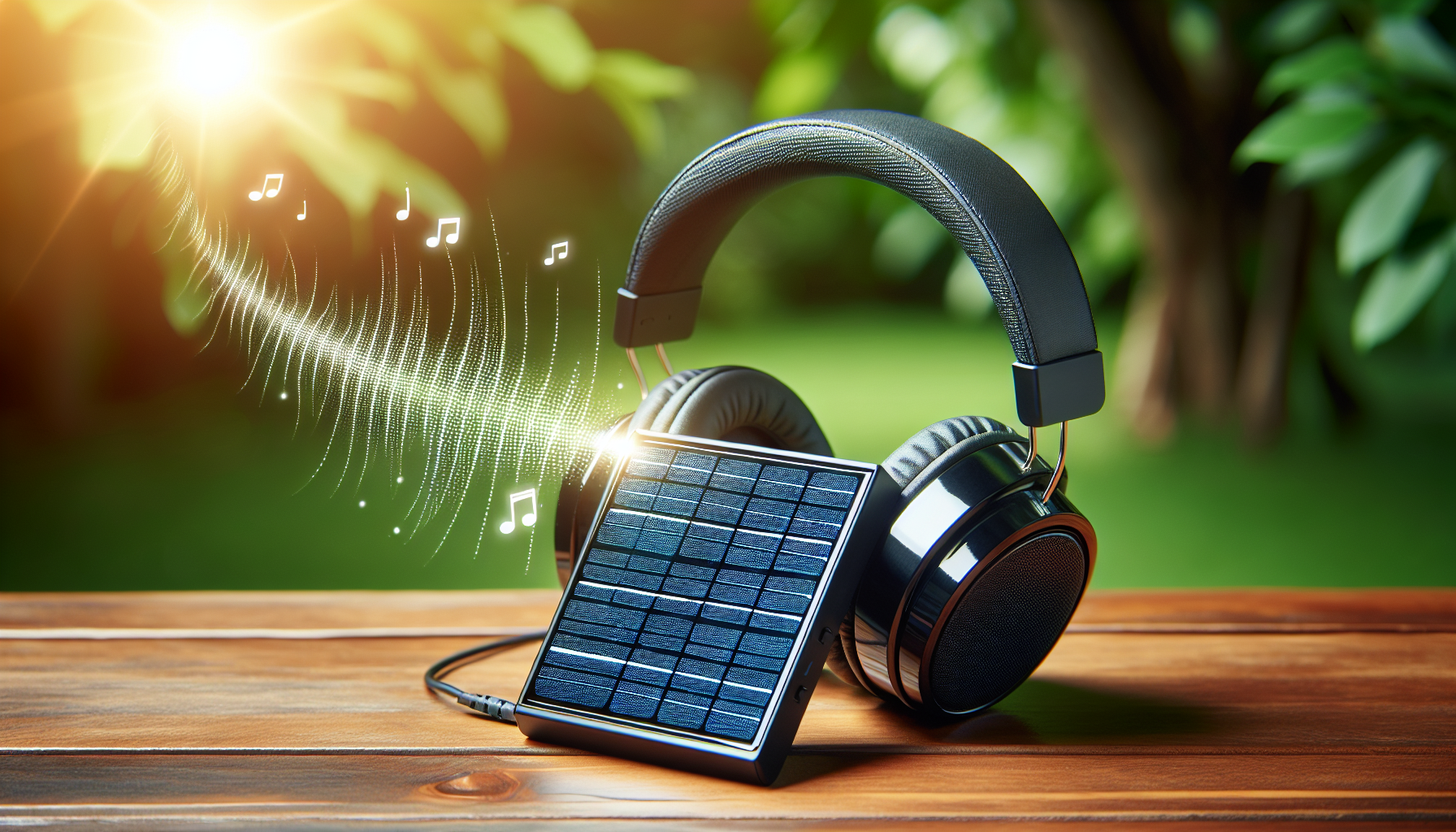 Solar-powered audio accessories