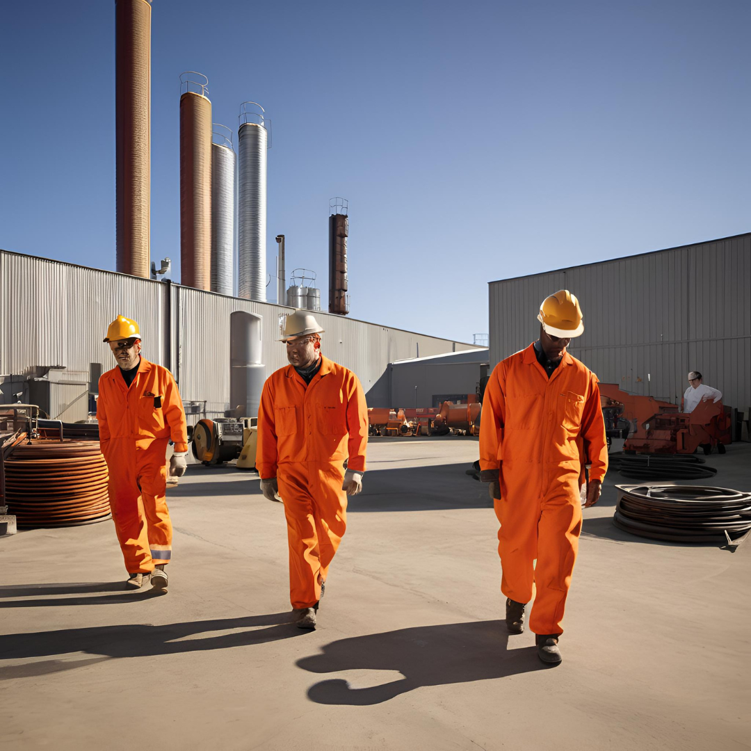 Boiler suits for industrial safety - workwear clothing 