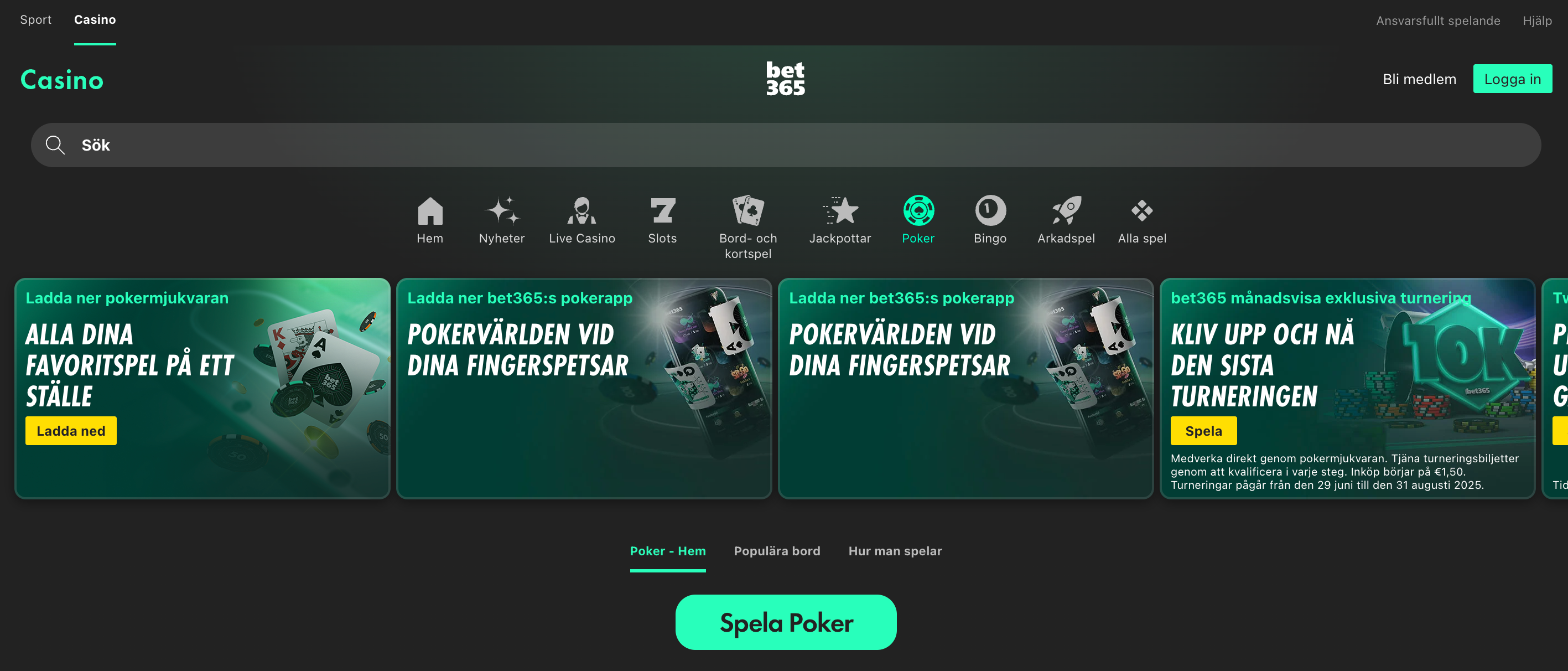 Bet365 poker