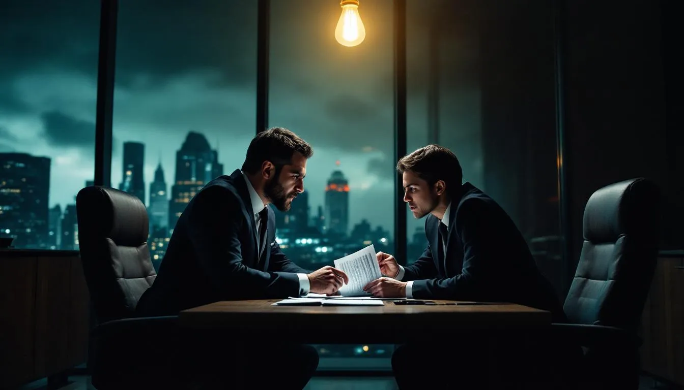 A lawyer advising a client on legal representation for a car accident case, showcasing the importance of professional support.