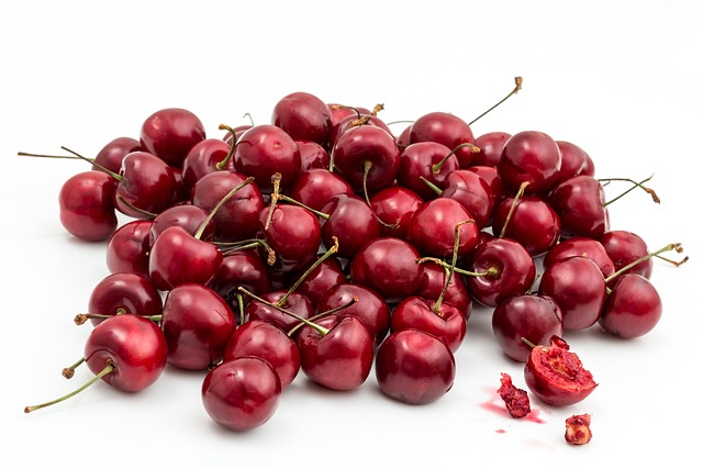 cherries, fruits, food