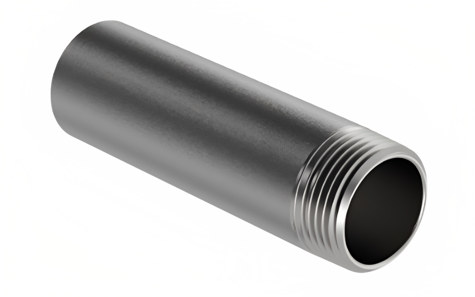 Explore our (threaded-on-end) pipe nipple selection, perfect for secure connections in gas lines and plumbing systems with male and plain ends - Browse now for efficient solutions.