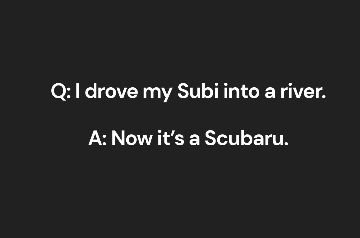 car puns