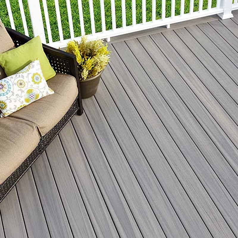 Natural wood decking