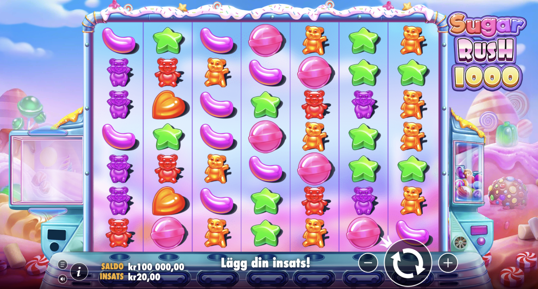 Sugar Rush 1000 från Pragmatic Play med bonus buy – aktivera freespins och spela online casino