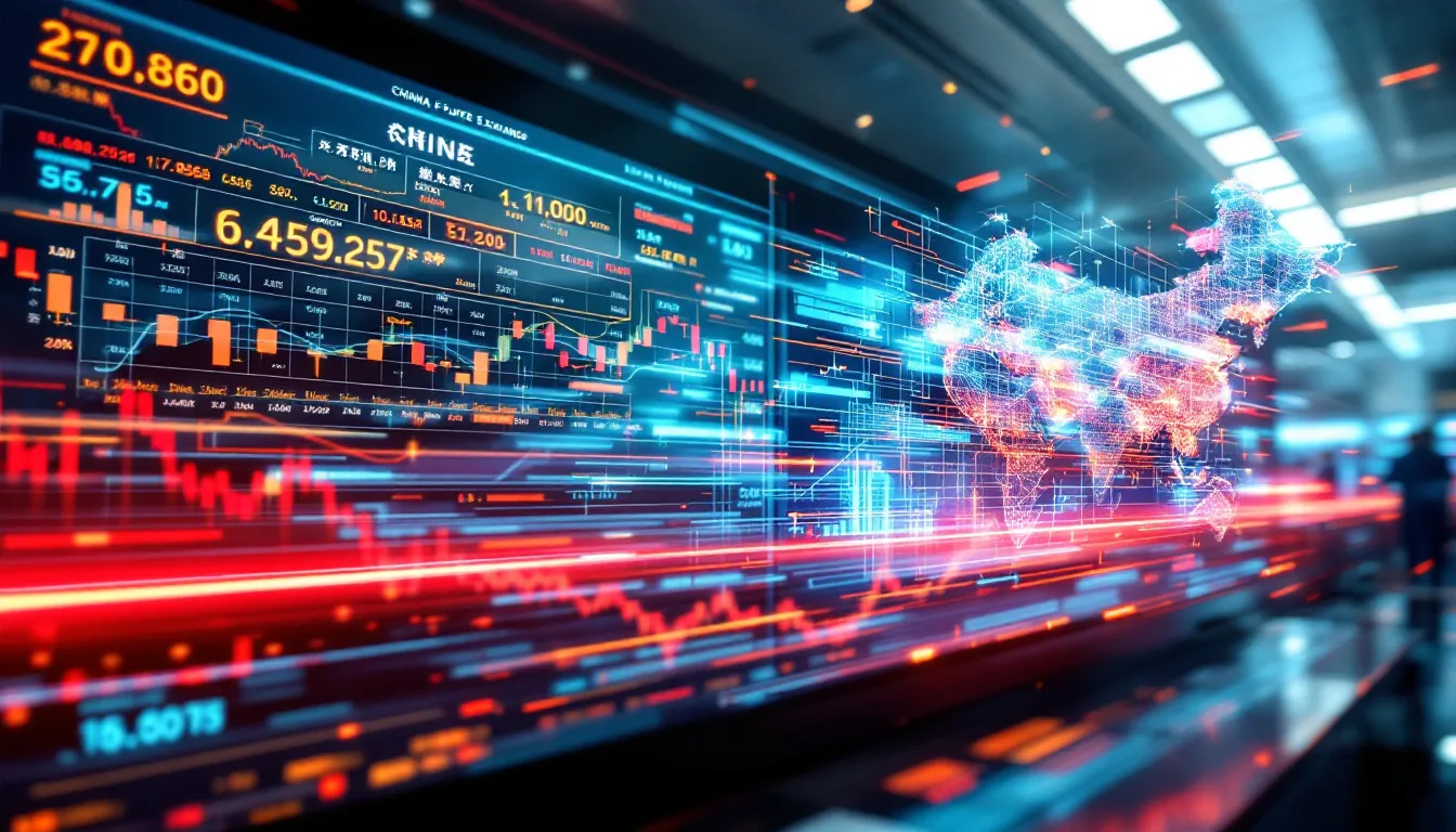 A visual representation of China's futures market showcasing various exchanges.