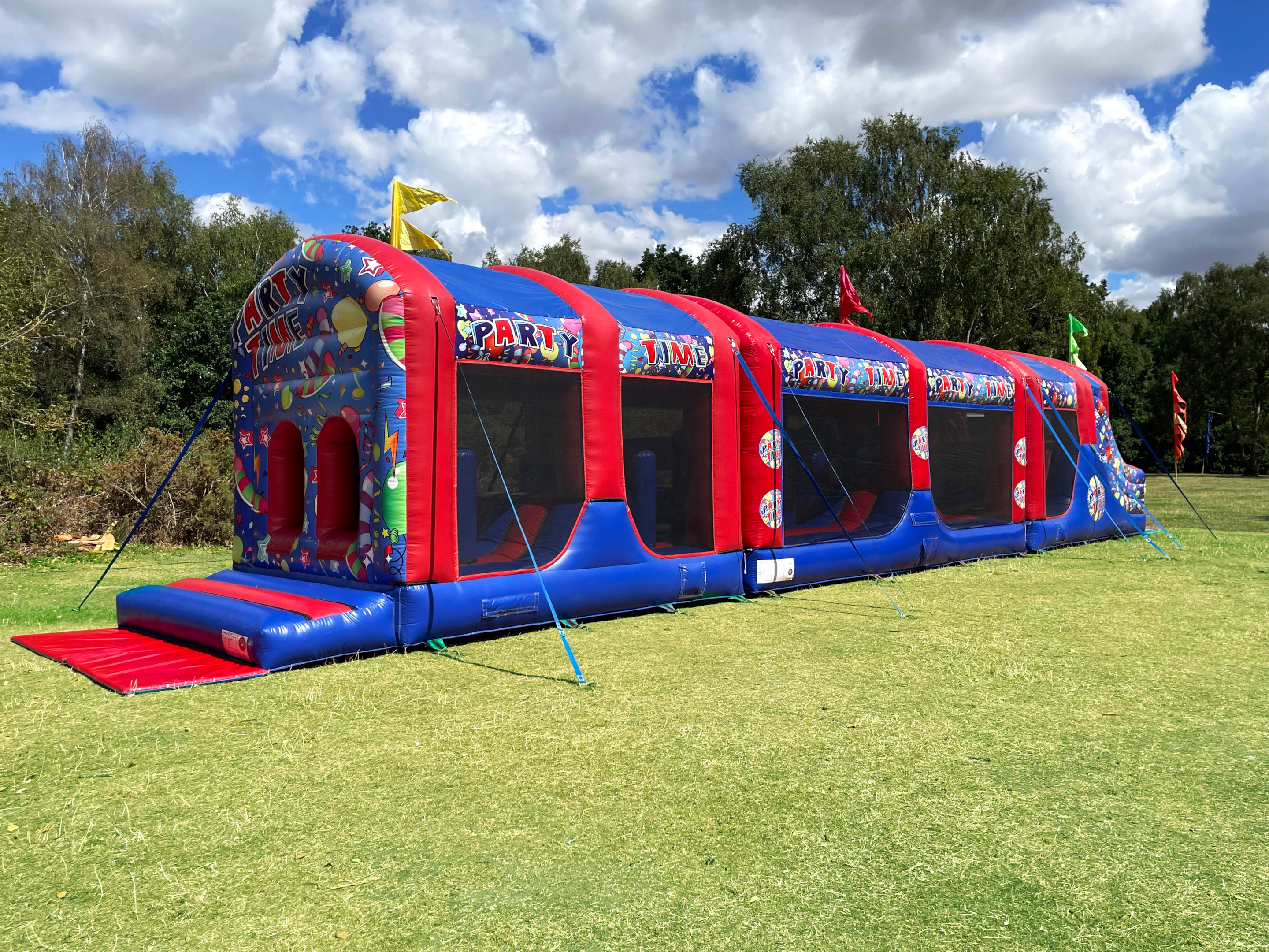 70ft Inflatable Assault Course Hire, Ideal For Team Building Events