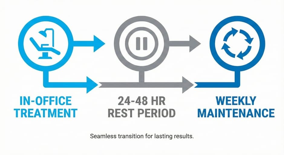 How Should Patients Transition from In-Office to At-Home Care?