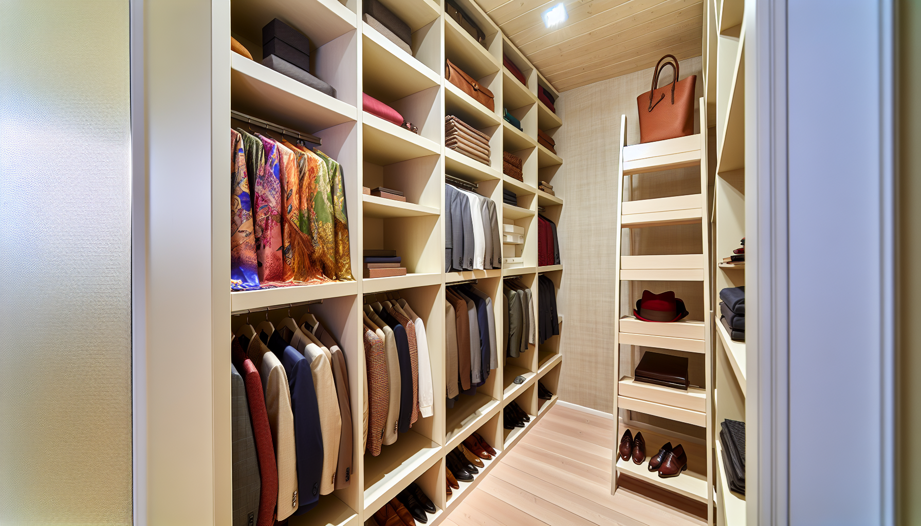 Maximizing vertical space in a walk in closet