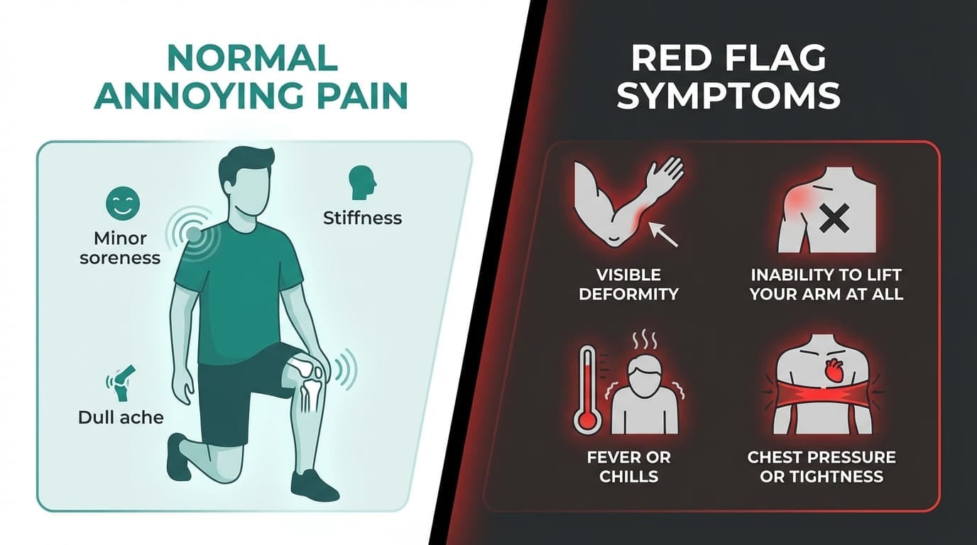 When Shoulder Pain Is Just Annoying… and When It’s a Red Flag