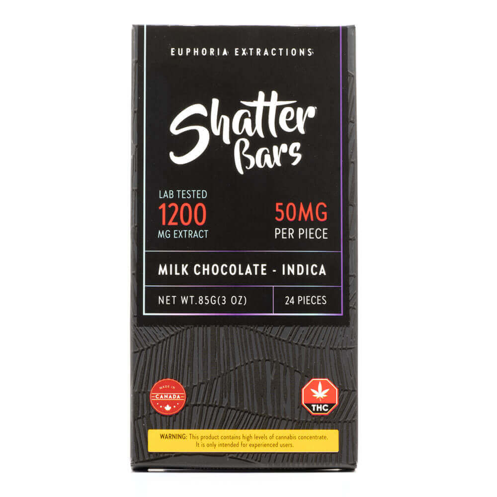 Euphoria Extractions Shatter Bars – Indica Shatter Bars