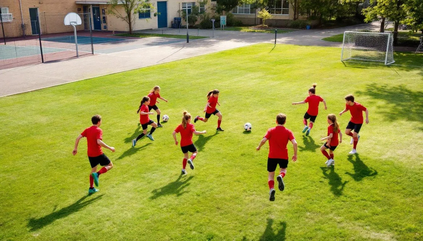 verschiedenen Fußballspiele