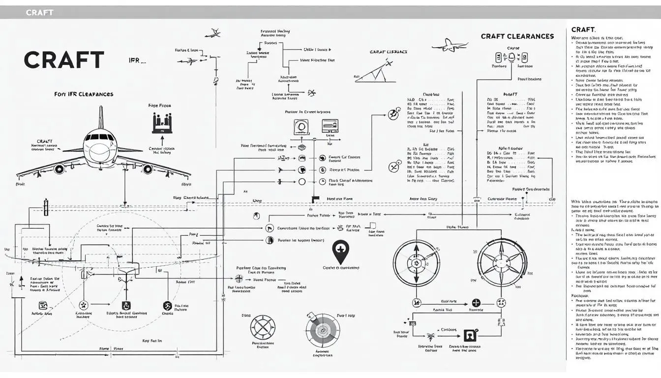 An infographic illustrating the CRAFT acronym for IFR clearances.