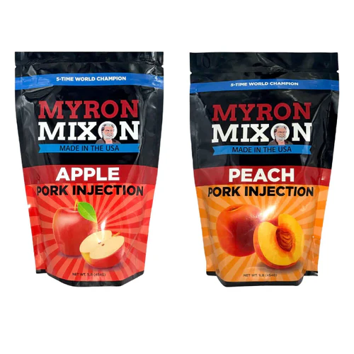 DDR Bundle and Save: Myron Mixon Meat Injections - Peach Pork Injection 1lbs & Apple Pork Injection 1 lbs