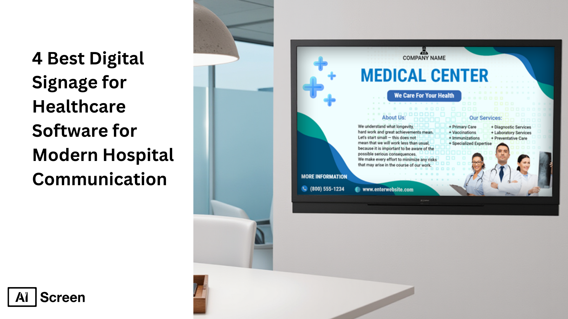 digital signage for healthcare improving patient communication