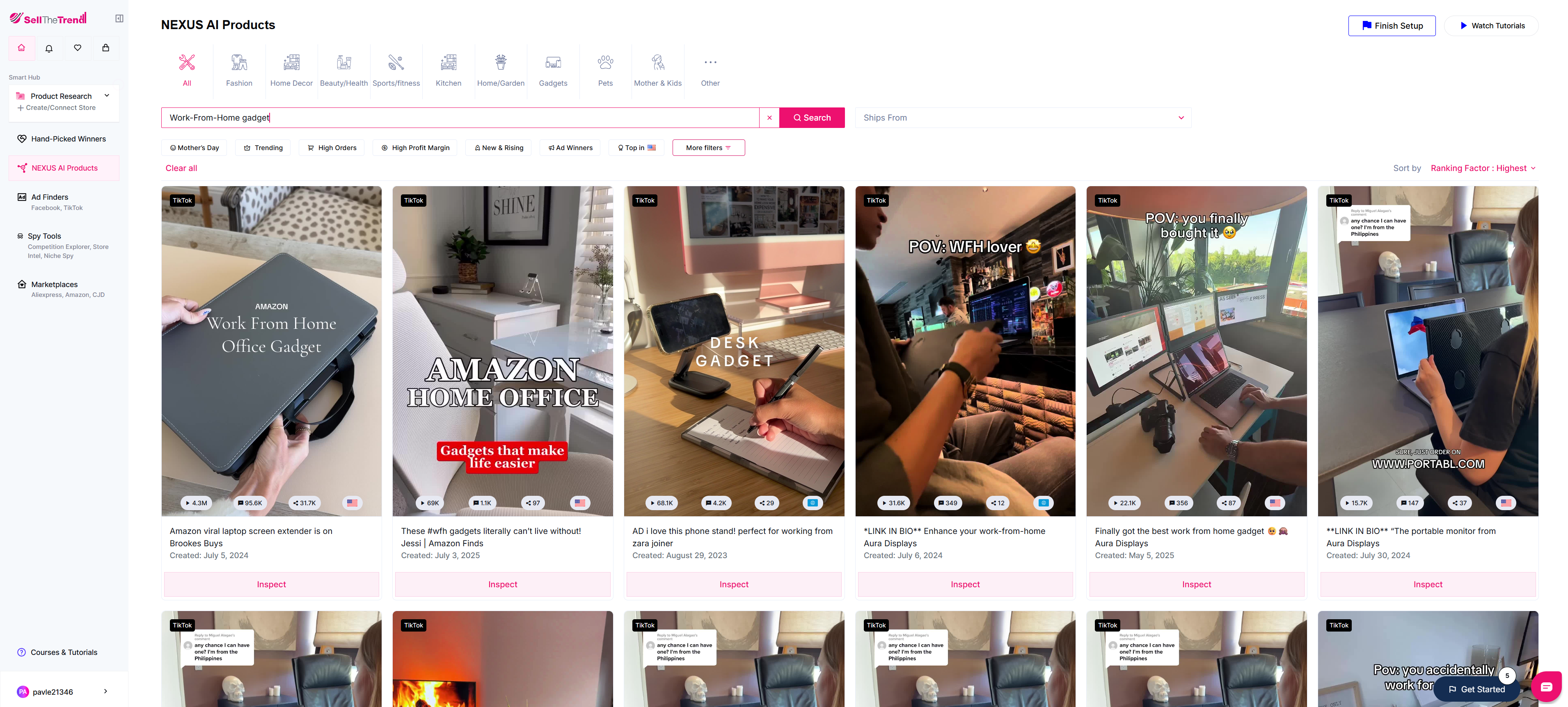 use sell the trend on your phone to find the perfect gadget