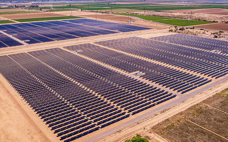 Solar Farm in the Middle of Arizona