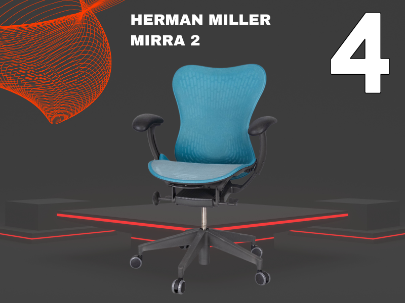 Fotel biurowy ergonomiczny - ranking Brastech 7 Herman Miller Mirra 2 ranking