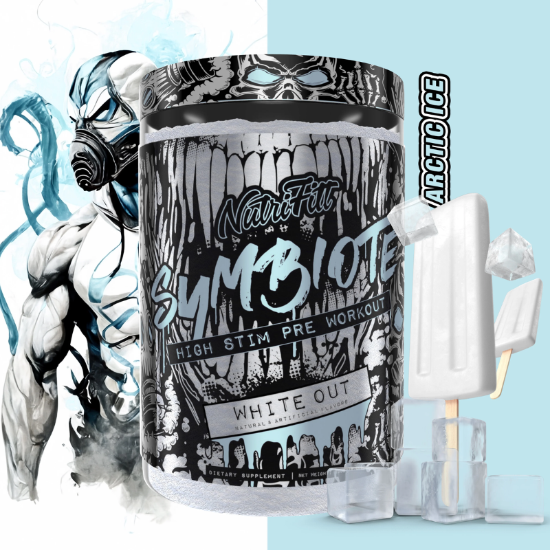 Image of the Symbiote Extreme Pre-workout supplement by NutriFitt.
