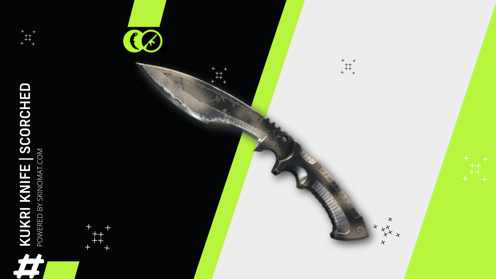 kukri knife scorched