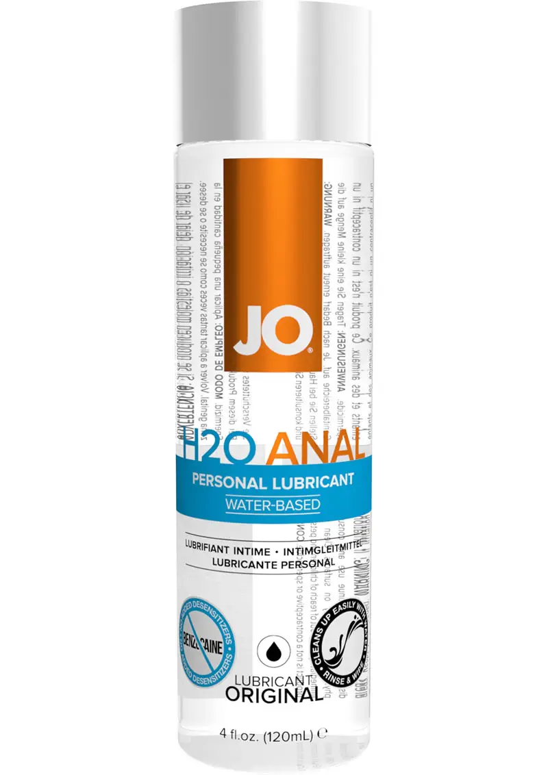 Jo H2O Anal Water Based Lubricant 4 Ounce