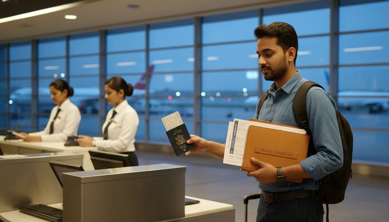 Aligning stories for US O1 visa entry using dummy ticket itinerary