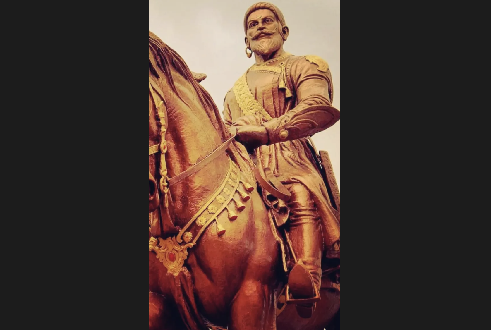Shivaji Maharaj golden wallpaper