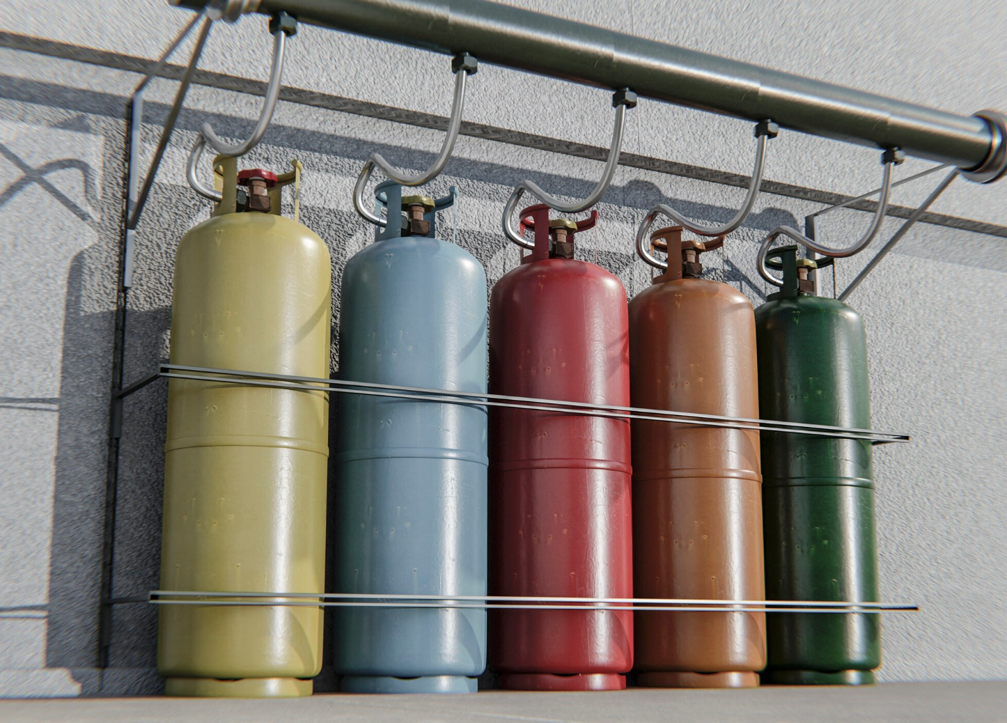 Storage Cylinder and Supply Piping