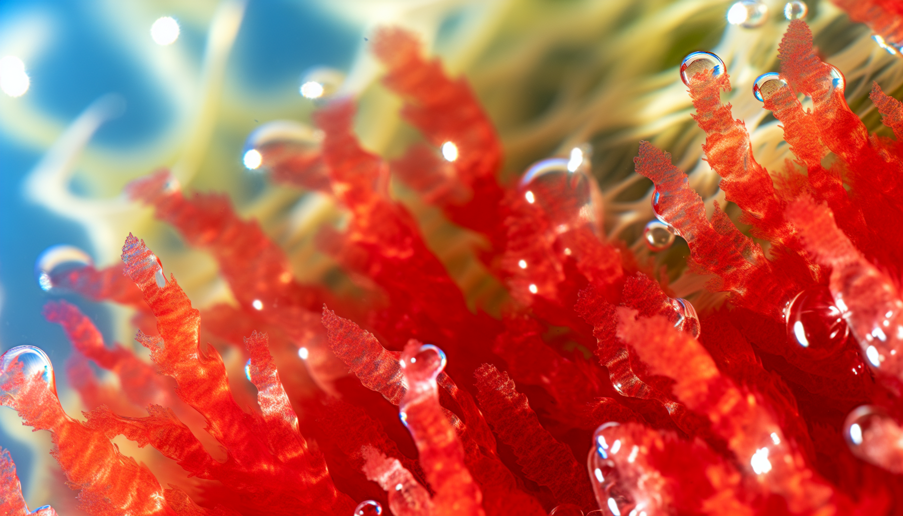 A close-up photo of red algae, a key ingredient in sea moss gel