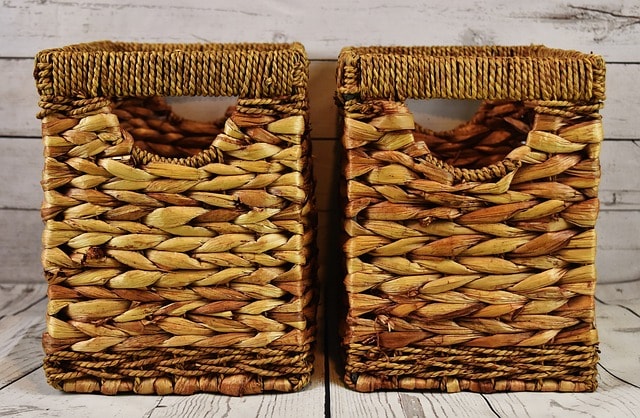 storage, basket, water hyacinth