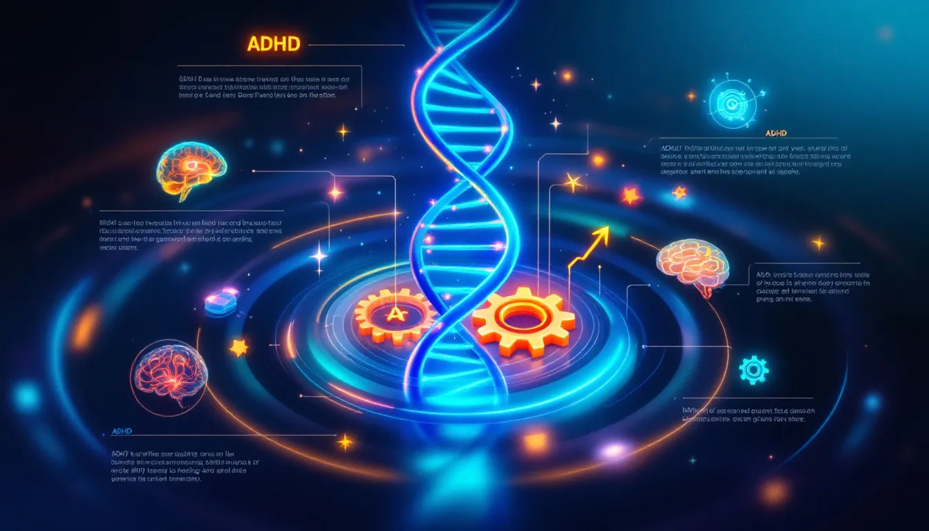 Genetic Testing for ADHD: Personalising Your Treatment Options 5 An artistic depiction of interpreting genetic test results for ADHD.