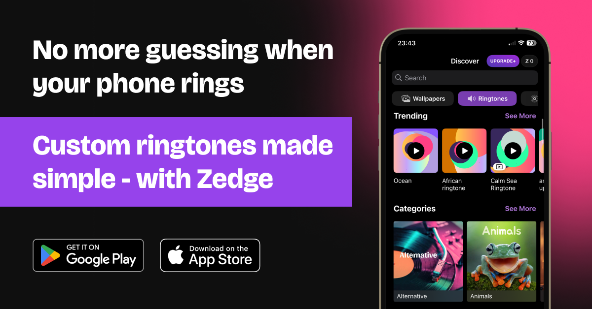 Custom ringtones made simple - with Zedge