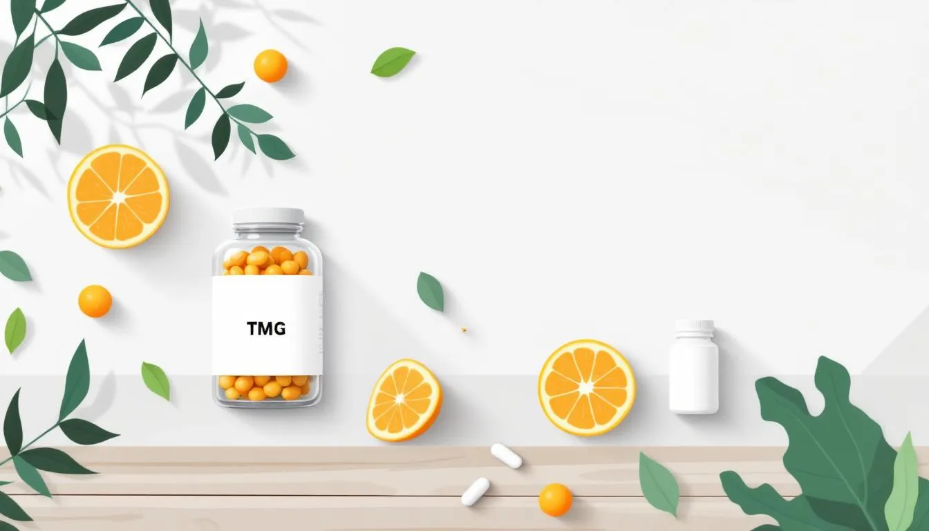 An illustration showing the best time to take TMG supplement for optimal benefits.