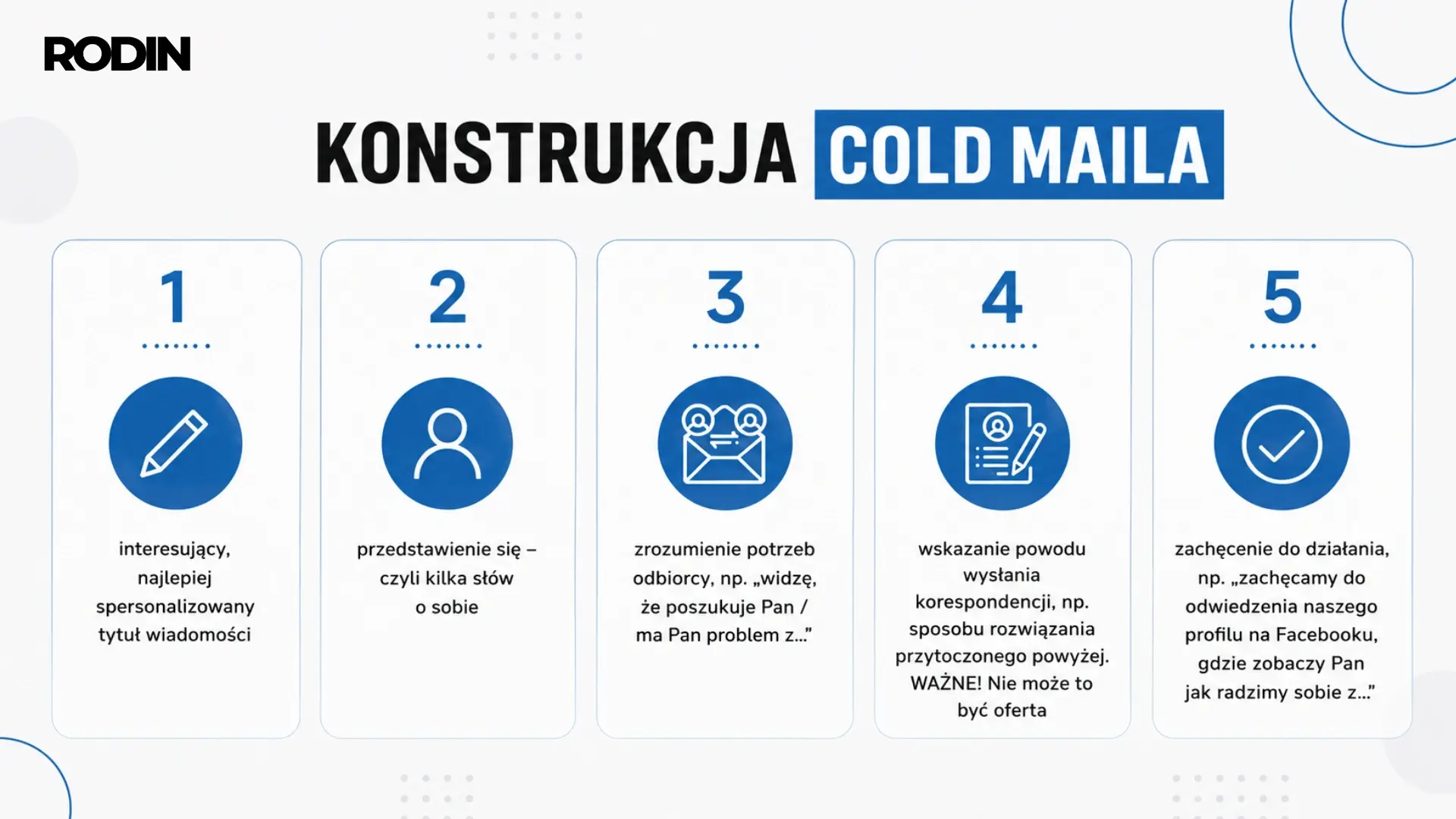 Konstrucja cold maila