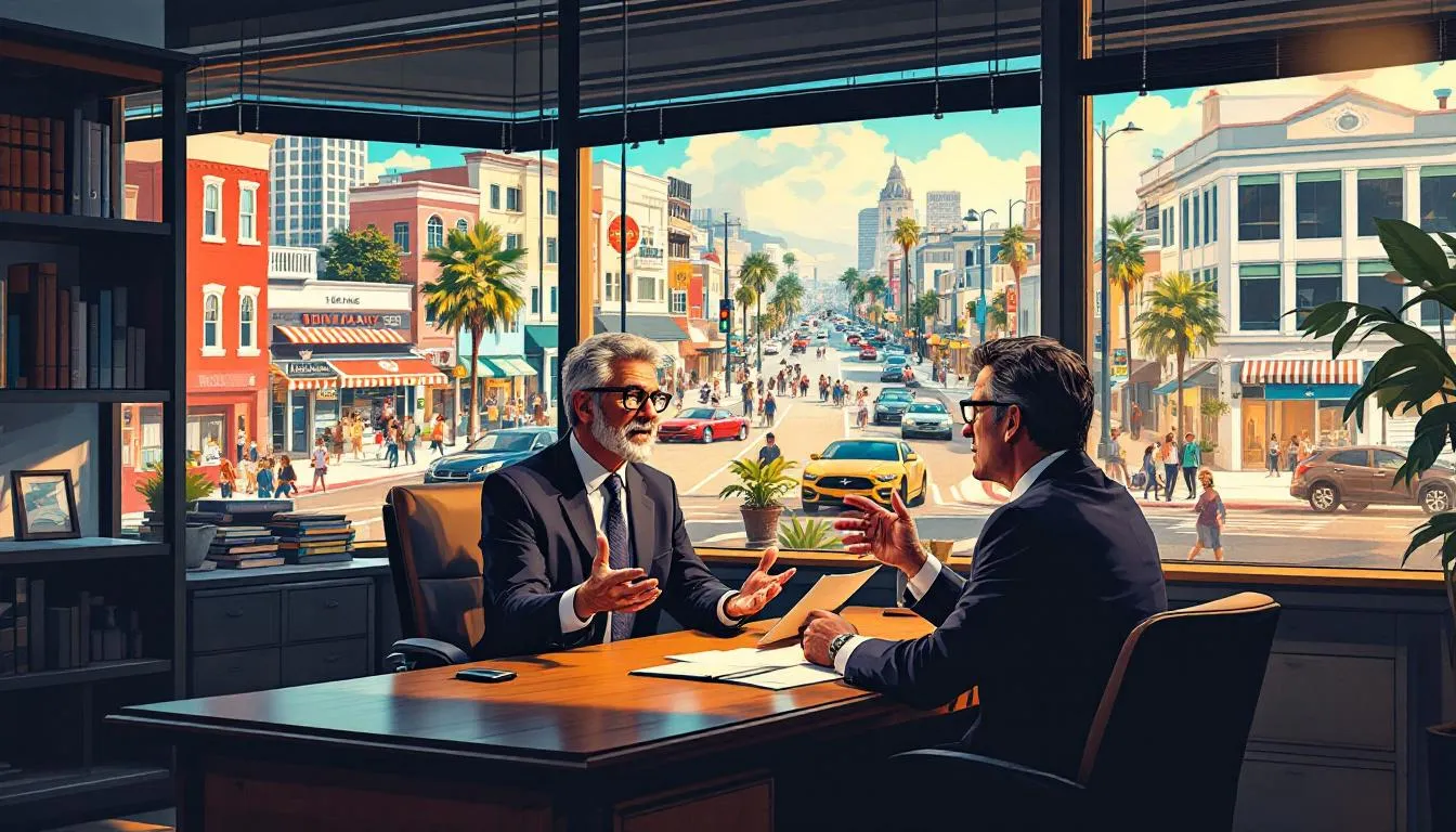 An experienced immigration attorney in Torrance discussing legal matters.