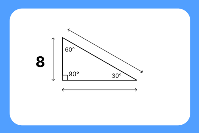 30 60 90 triangle Question 4