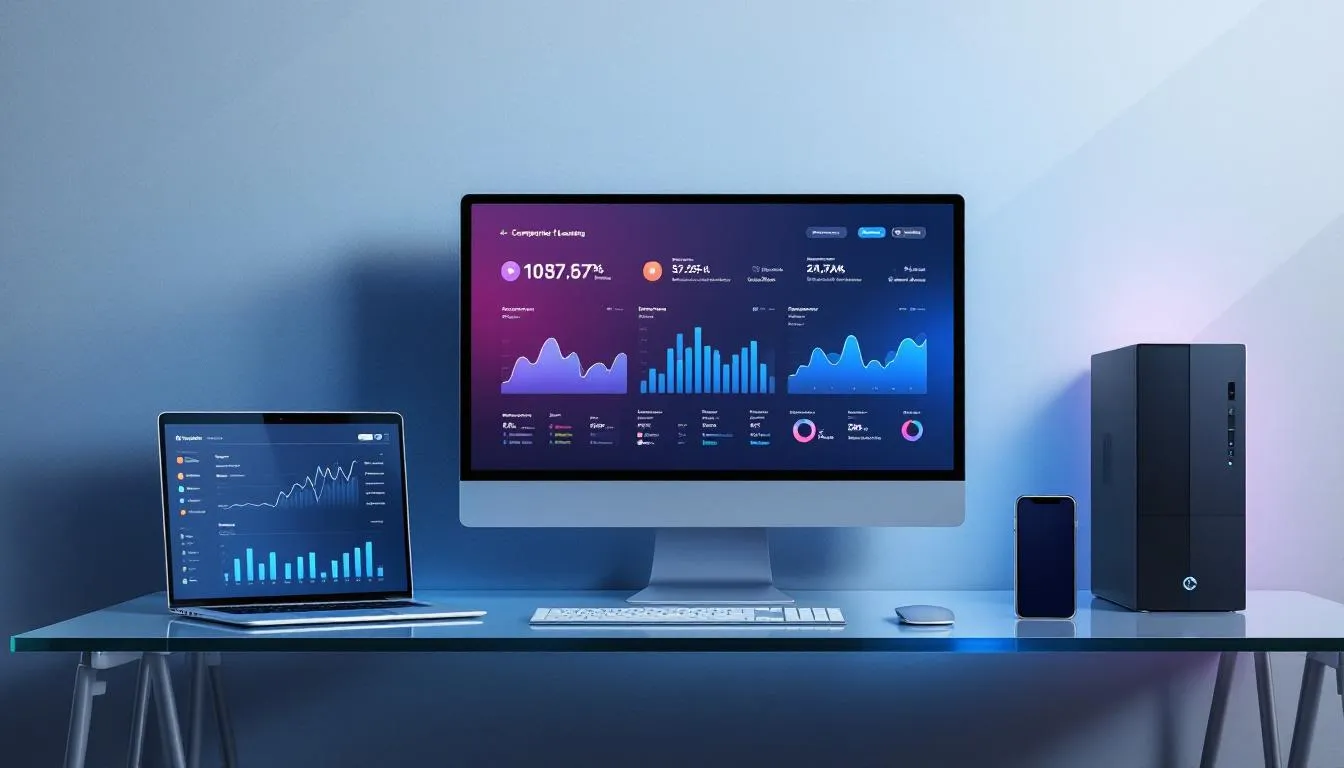 Avantages du leasing informatique pour les PME, illustré par des équipements modernes.