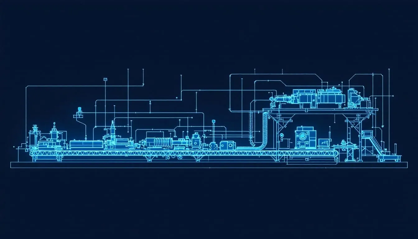 An overview of an ERW tube mill line in operation.