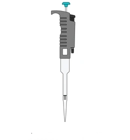 Illustration of air displacement pipettes