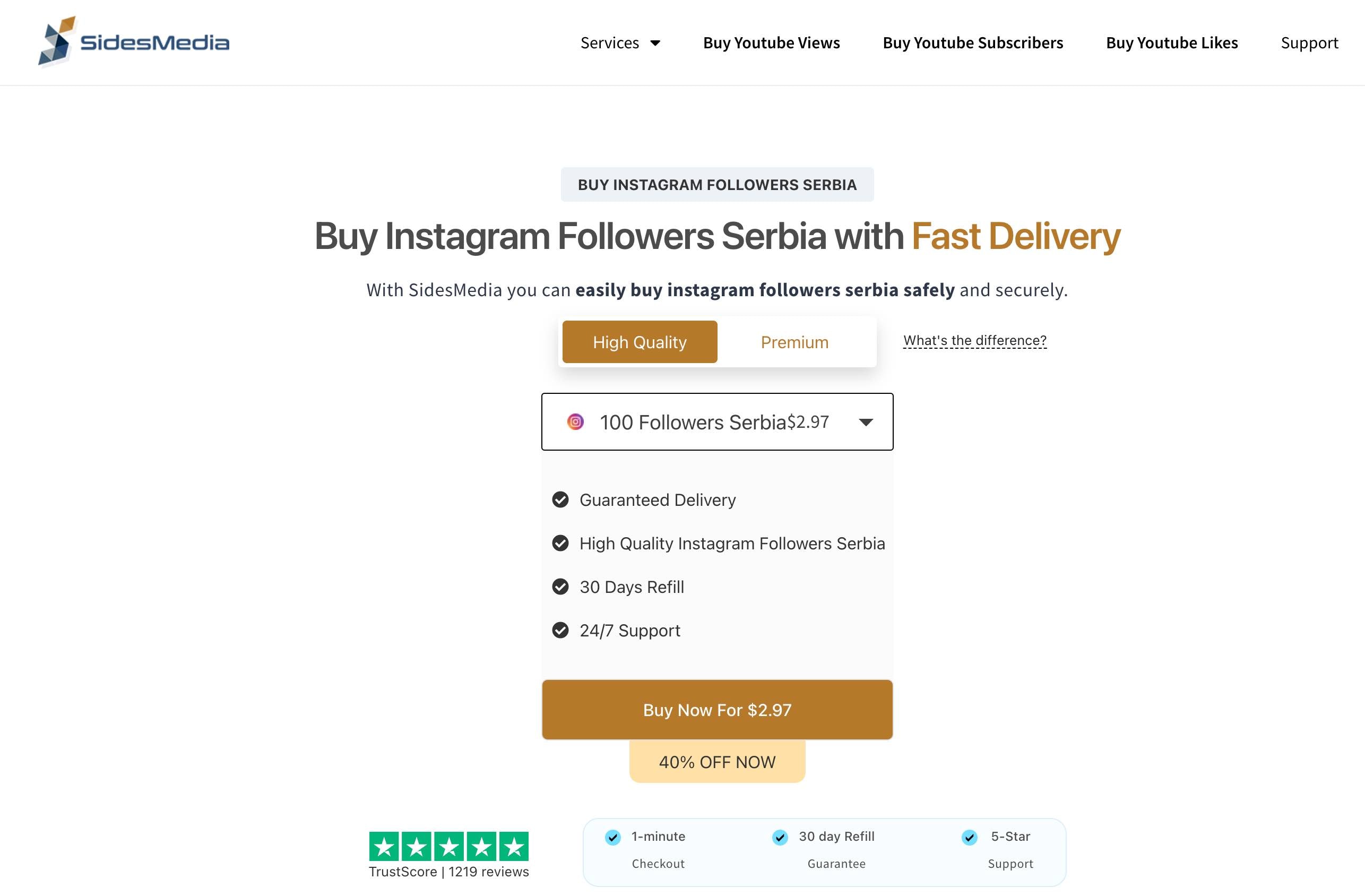 sidesmedia buy instagram followers serbia page