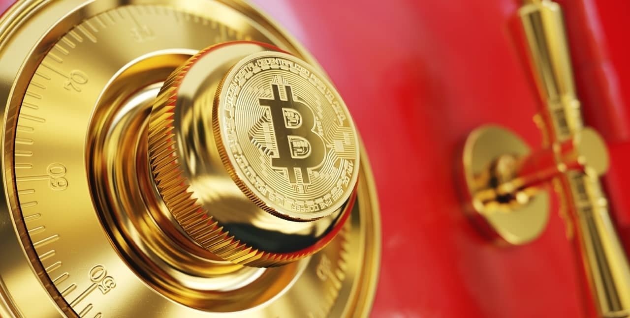 Bitcoin vault - Corporate finance - digital asset treasuries - institutional investors - fiat currencies - crypto holdings – companies – cash – market – bitcoin – blockchain – blockchain technology – crypto assets – decentralized finance – digital assets - ethereum An image of a Bitcoin vault highlighting how safe Bitcoin is.