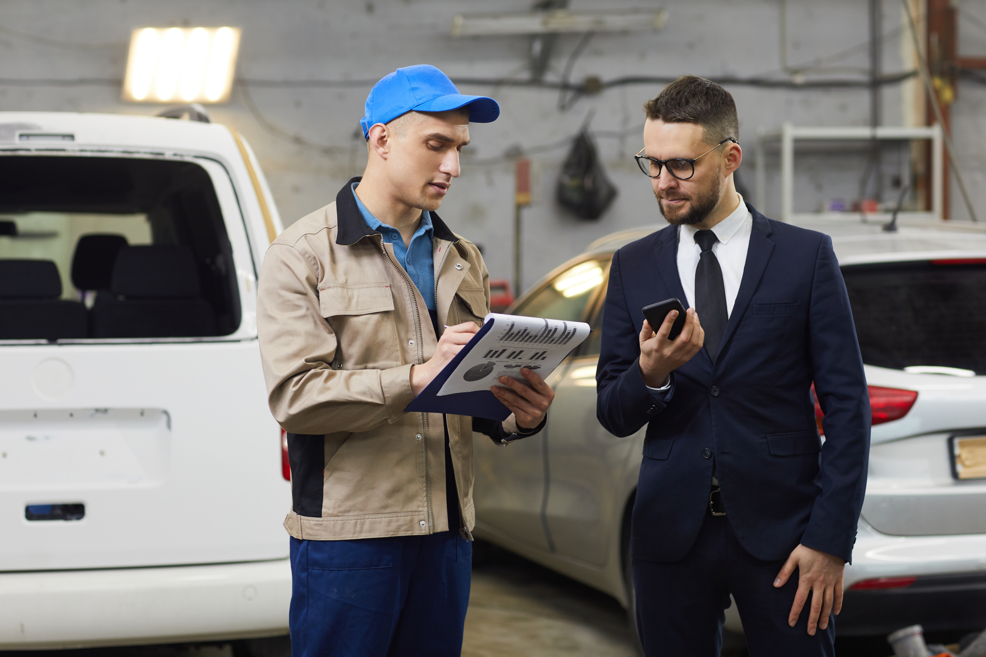 A vehicle history report with details about the car